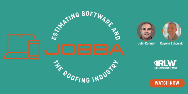 Estimating Software And The Roofing Industry - Jobba RLW  On Demand