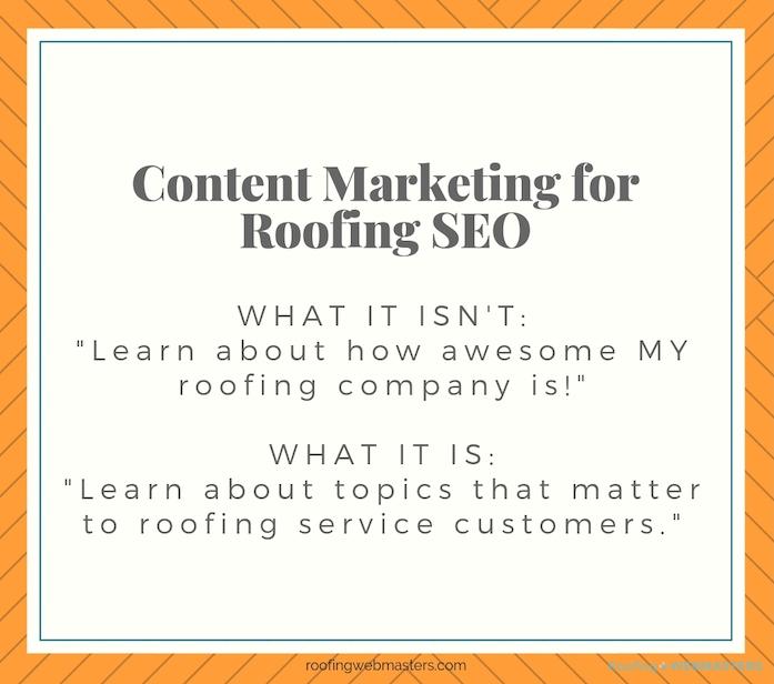Roofing WebMasters Content Marketing