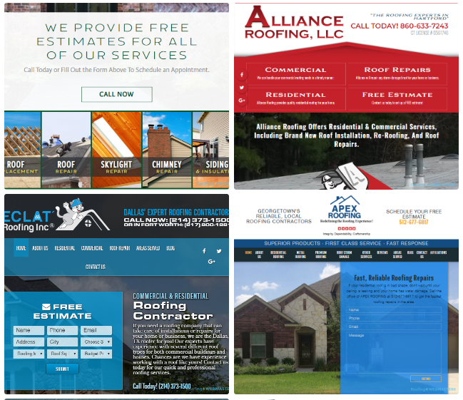 Roofing WebMasters Web Design