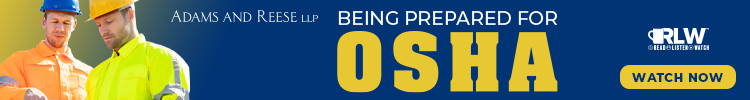 Adams & Reese - Banner Ad- Being Prepared for OSHA (On-demand RLW)