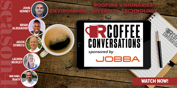 Jobba - Coffee Conversations - Roofing Visionaries: Environment, Diversity, Technology (On Demand)