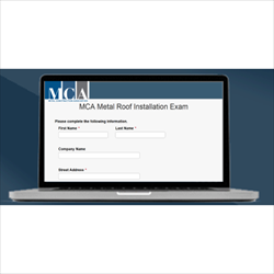 MCA - Metal Roof Installation Manual Exam