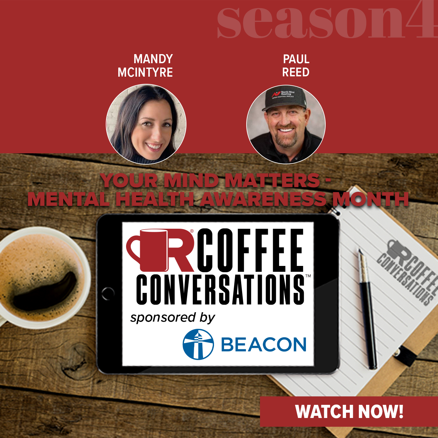 Beacon - Coffee Conversations - Your Mind Matters – Mental Health Awareness Month - POD