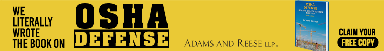 Adams & Reese - Banner Ad - OSHA: Defense for the Construction Industry (Trent