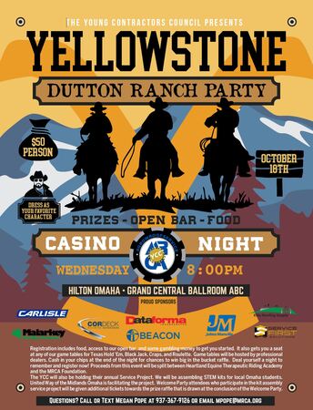 MRCA YCC Yellowstone Party & Casino Night