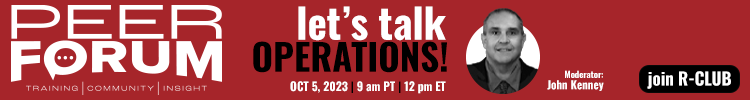R-Club Peer Forum - Operations with John Kenney - Q4 - Banner