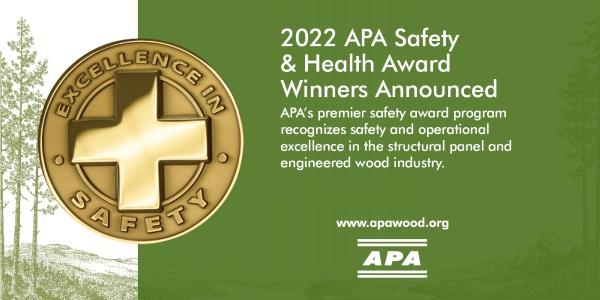 lp building solutions - apa - safety award - 2022