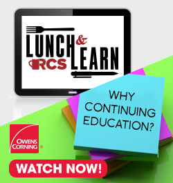 Owens Corning - Sidebar Ad - Why Continuing Education? (Lunch & Learn)