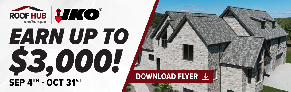 Roof Hub (SRS) - Billboard Ad - IKO Promo Fall 2023