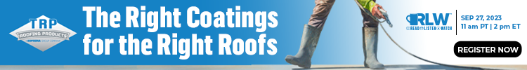 SOPREMA - Banner Ad - The Right Coatings for the Right Roofs (RLW)