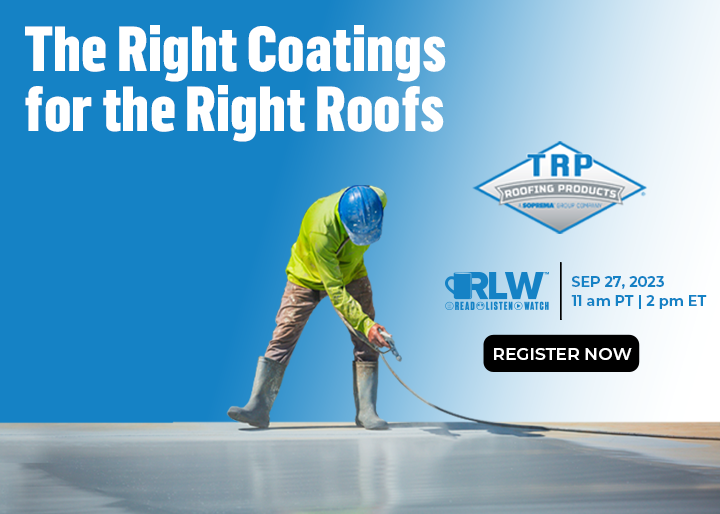 SOPREMA - Navigation Ad - The Right Coatings for the Right Roofs (RLW)