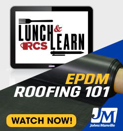 Johns Manville - Sidebar Ad - EPDM Roofing 101 (Lunch & Learn)