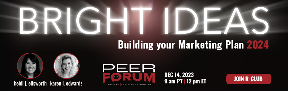 R-Club Peer Forum - Marketing - Join R-Club - Q4 2023 - Billboard