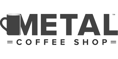 Metal Coffee Shop Logo