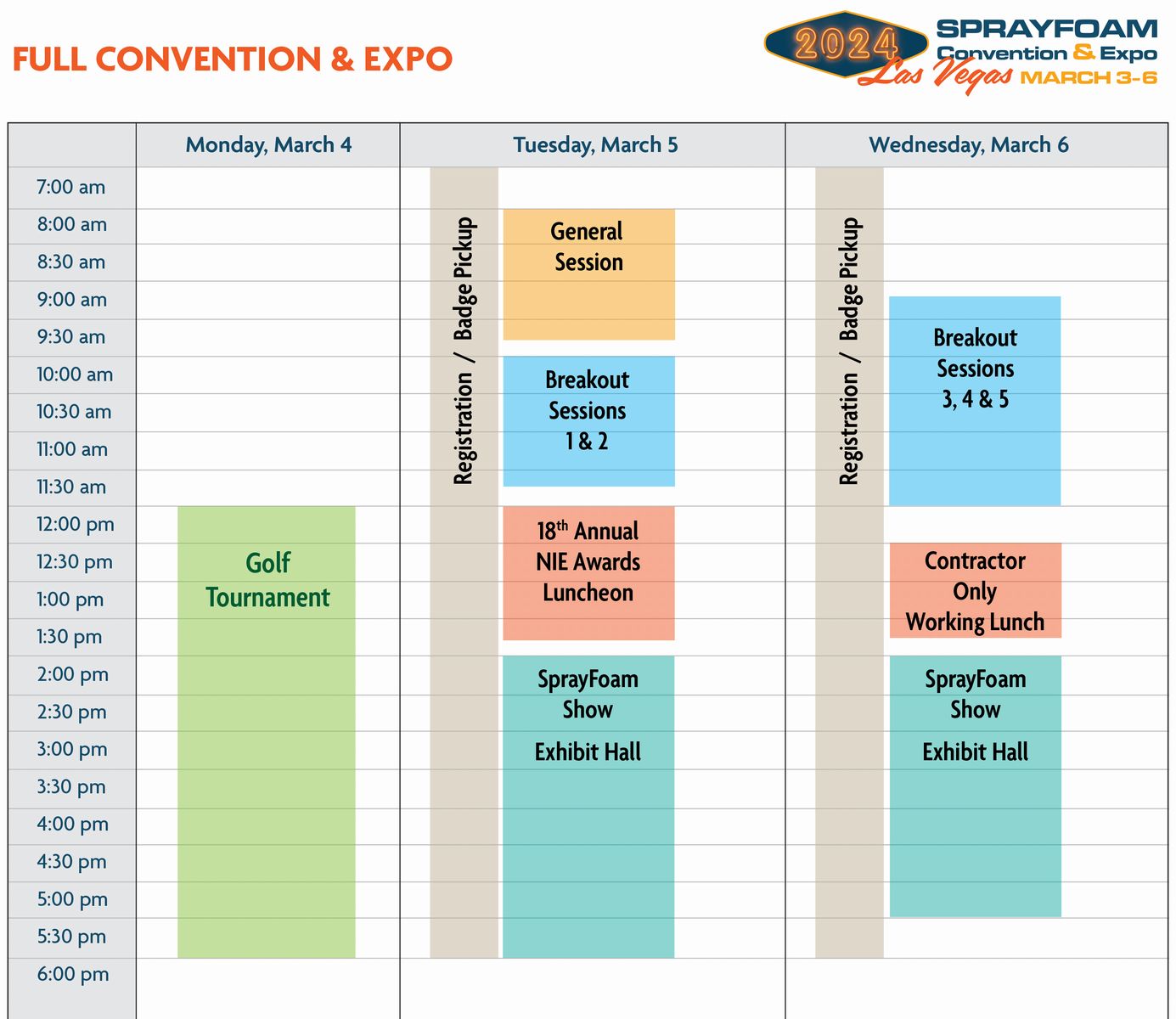 SprayFoam 2024 Convention and Expo - Schedule 2