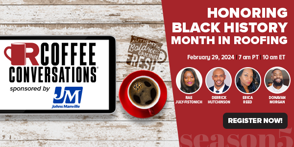 JohnsManville -  Honoring Black History Month in Roofing - Coffee Conversation - REG