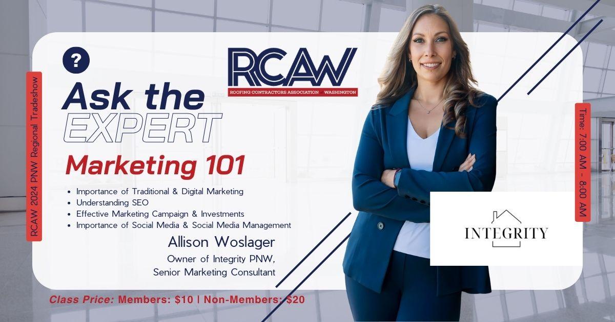 Marketing 101 RCAW PNR Tradeshow