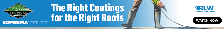 SOPREMA -   Banner Ad - The Right Coatings for the Right Roofs (RLW on-demand) New Design