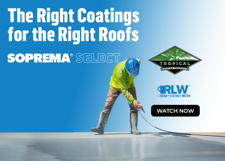 SOPREMA - Navigation Ad - The Right Coatings for the Right Roofs (On Demand)