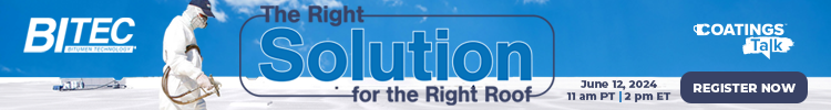 BiTec: The right solution for the right roof Coatings Talk - Register now - Banner a