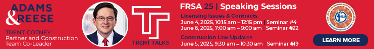 Adams & Reese - Banner Ad - FRSA 2025 Speaking Sessions