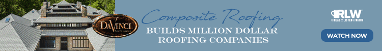 DaVinci - Banner Ad - (RLW) Composite Roofing Builds Million-dollar Businesses (on demand)