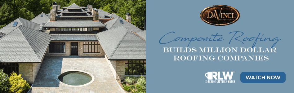 DaVinci - Billboard Ad - (RLW) Composite Roofing Builds Million-dollar Businesses (on demand)