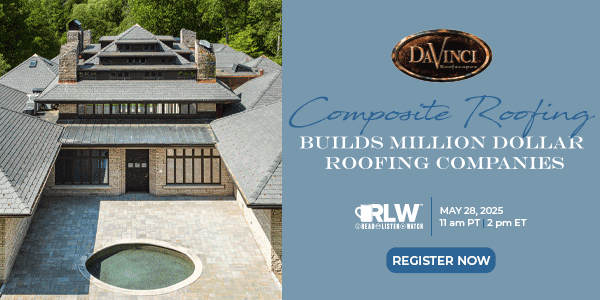 DaVinci - Composite Roofing Builds Million-dollar Businesses