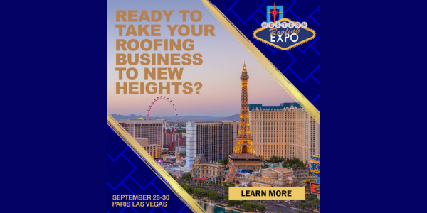 Save 10% on full registration packages for Western Roofing Expo through May 31!