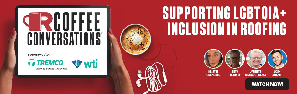 Coffee Conversations - Banner Ad - Supporting LGBTQIA+ Inclusion in Roofing (on demand)