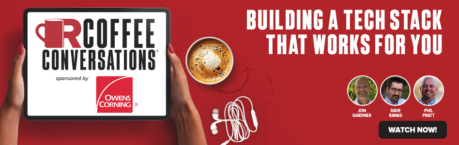 Coffee Conversations - Billboard Ad - Building a Tech Stack that Works for You (sponsored by Owens Corning on-demand)
