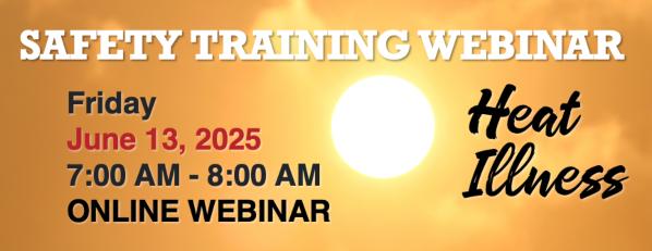 Heat Illness Safety Training Webinar