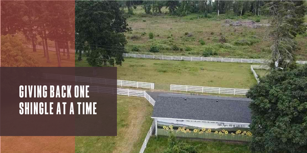 Giving back one shingle at a time