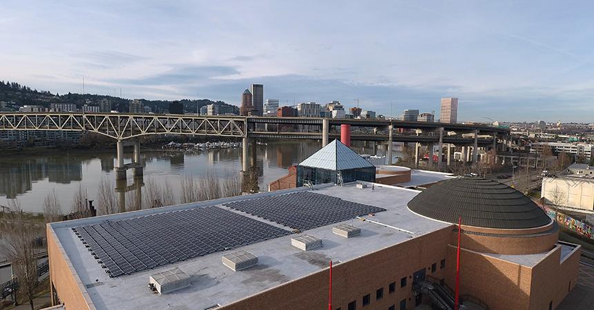 Exploring roofing at the Oregon Museum of Science and Industry!