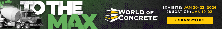 World of Concrete - Banner Ad - Learn More 2026