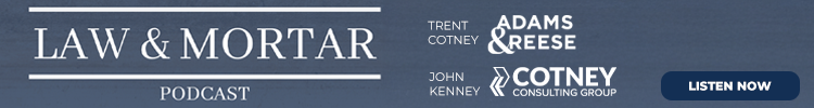 Adams & Reese - Banner Ad - Law & Mortar Podcast Series