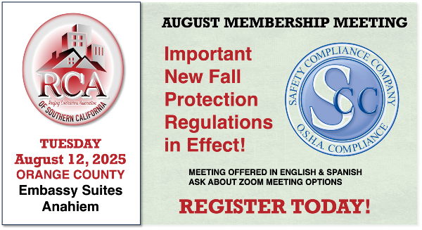 Ugust Membership Meeting RCASoCal