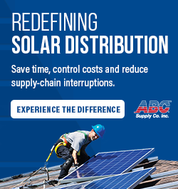 ABC Supply - Sidebar Ad - Redefining solar distribution