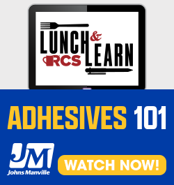 Johns Manville - Sidebar Ad - Adhesives 101 (Lunch & Learn)