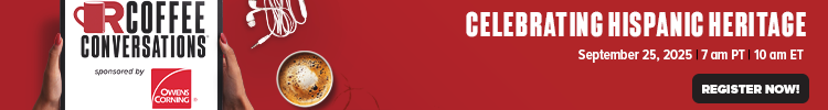Coffee Conversations - Banner Ad - Celebrating Hispanic Heritage (Sponsored by Owens Corning)