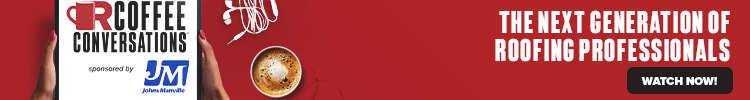 Coffee Conversations - Banner Ad - Hear from the Next Generation of Roofing (Sponsored by JM)