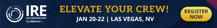 IRE - banner ad - International Roofing Expo 2026 IRE - banner ad - International Roofing Expo 2026