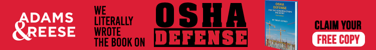 Adams & Reese - Banner Ad - OSHA: Defense for the Construction Industry (Trent