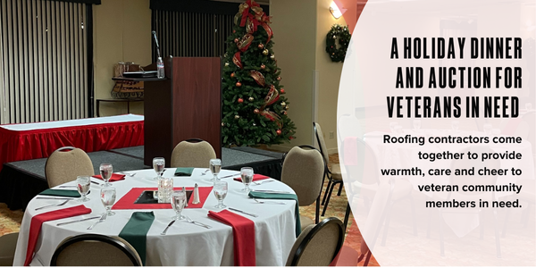 A holiday dinner and auction for veterans in need
