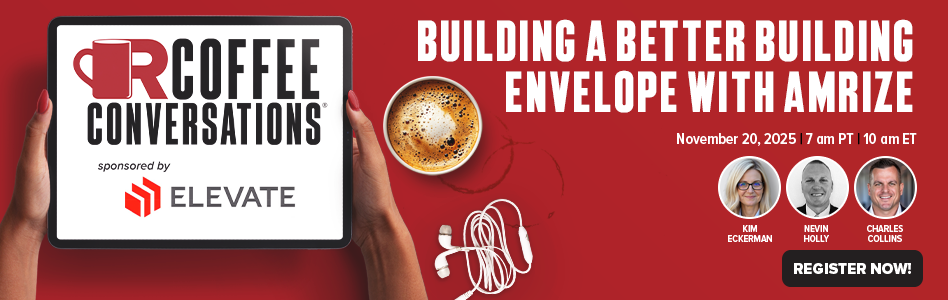 Coffee Conversations - Billboard Ad - Building a Better Building Envelope With Amrize