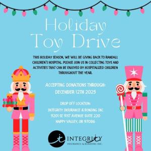 Integrity Insurance & Bonding Inc. Annual Toy Drive