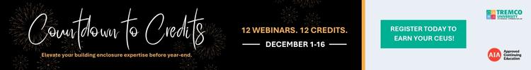 Tremco - Banner Ad - Countdown to Credits Webinar Series