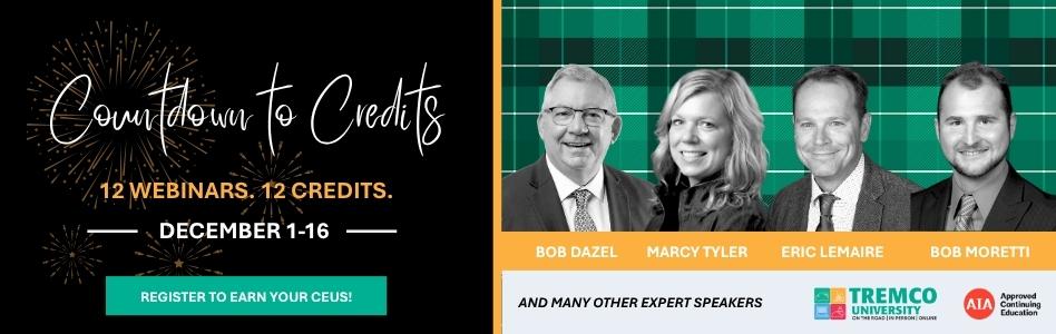 Tremco - Billboard Ad - Countdown to Credits Webinar Series