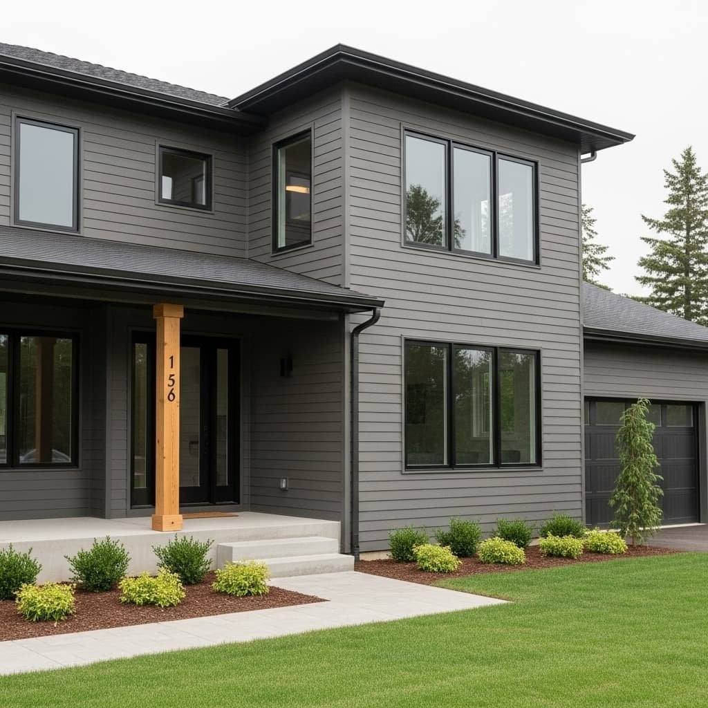 Gold Shield Exterior - hardie-plant-cedar-mill-grey-lap-siding