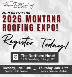 Montana Roofing Association - Sidebar Ad - MRA Roofing Expo 2026